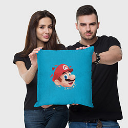 Подушка квадратная Mario арт, цвет: 3D-принт — фото 2