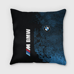 Подушка квадратная BMW M Series Синий Гранж