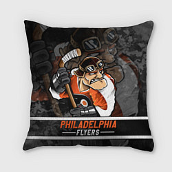Подушка квадратная Филадельфия Флайерз, Philadelphia Flyers, цвет: 3D-принт