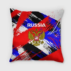 Подушка квадратная Russia Геометрия патриотизм