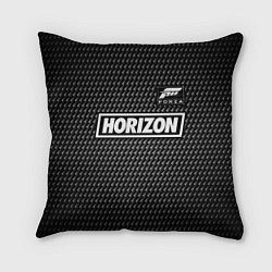 Подушка квадратная FORZA HORIZON - Карбон, цвет: 3D-принт