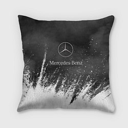 Подушка квадратная Mercedes-Benz: Облако с Брызгами, цвет: 3D-принт