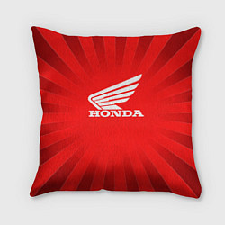 Подушка квадратная Honda красные линии
