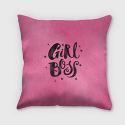 Подушка квадратная Girl Boss!