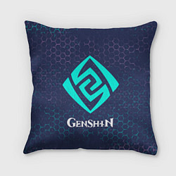 Подушка квадратная GENSHIN IMPACT - ГЕО Графика
