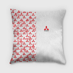 Подушка квадратная Mitsubishi Mini logo Half pattern
