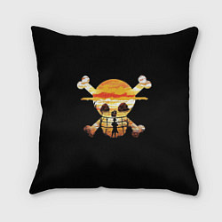 Подушка квадратная One Piece череп, цвет: 3D-принт