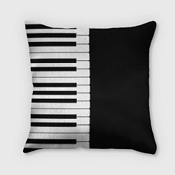 Подушка квадратная Черно-Белое Пианино Piano