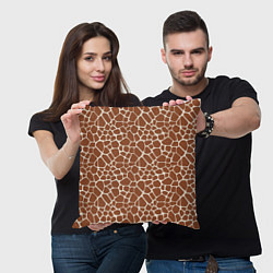 Подушка квадратная Шкура Жирафа - Giraffe, цвет: 3D-принт — фото 2