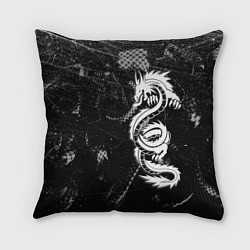 Подушка квадратная Китайский Дракон Чб Dragon Snake, цвет: 3D-принт