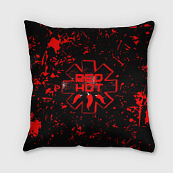 Подушка квадратная Red Hot Chili Peppers, лого