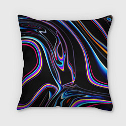 Подушка квадратная Vanguard pattern Neon, цвет: 3D-принт