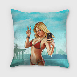 Подушка квадратная GTA Beach girl