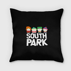 Подушка квадратная Южный парк мультфильм - персонажи, цвет: 3D-принт