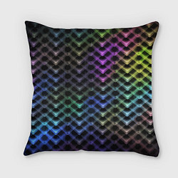 Подушка квадратная Color vanguard pattern 2025 Neon, цвет: 3D-принт