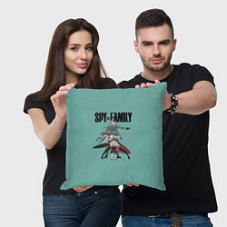 Подушка квадратная Spy x Family, цвет: 3D-принт — фото 2