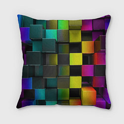 Подушка квадратная Colored Geometric 3D pattern