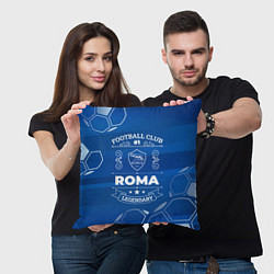 Подушка квадратная Roma FC 1, цвет: 3D-принт — фото 2