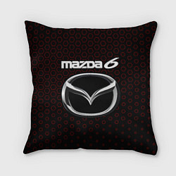 Подушка квадратная MAZDA 6 - Соты, цвет: 3D-принт