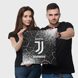 Подушка квадратная ЮВЕНТУС Juventus - Арт, цвет: 3D-принт — фото 2