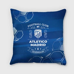 Подушка квадратная Atletico Madrid FC 1, цвет: 3D-принт