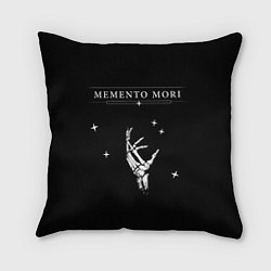 Подушка квадратная Memento Mori Надпись