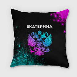 Подушка квадратная Екатерина Россия, цвет: 3D-принт