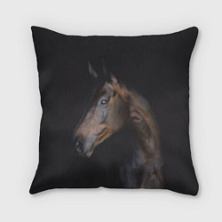Подушка квадратная Лошадь Благородство, цвет: 3D-принт