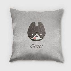 Подушка квадратная Oreo! Пёсик из офиса разработчиков Sky, цвет: 3D-принт