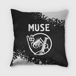 Подушка квадратная Muse КОТ Брызги, цвет: 3D-принт