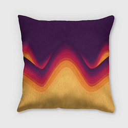 Подушка квадратная Волны песка и лавы, цвет: 3D-принт