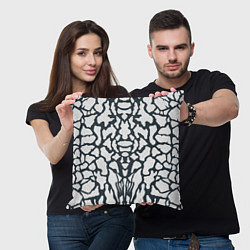 Подушка квадратная Animal Black and White Pattern, цвет: 3D-принт — фото 2