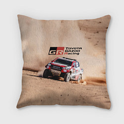 Подушка квадратная Toyota Gazoo Racing Desert Rally, цвет: 3D-принт