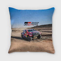 Подушка квадратная Toyota Gazoo Racing Rally Desert Competition Ралли