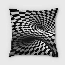 Подушка квадратная Геометрическая объёмная композиция Авангард, цвет: 3D-принт