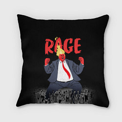 Подушка квадратная Дональд Трамп - Ярость, цвет: 3D-принт