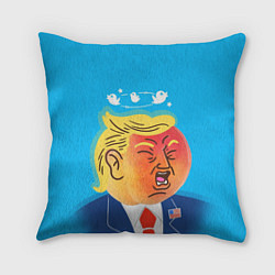 Подушка квадратная Дональд Трамп и Твиттер