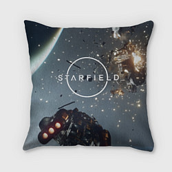 Подушка квадратная Космический бой в Starfield