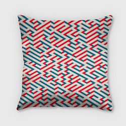 Подушка квадратная Изометрический Лабиринт, цвет: 3D-принт