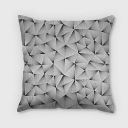 Подушка квадратная Треугольная Решётка, цвет: 3D-принт