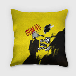 Подушка квадратная Go Chuck YourselfHappy Live Surprise - Sum 41