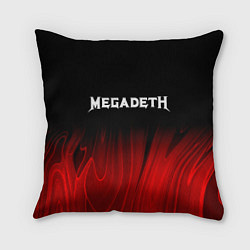 Подушка квадратная Megadeth Red Plasma