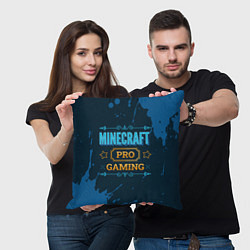 Подушка квадратная Игра Minecraft: PRO Gaming, цвет: 3D-принт — фото 2