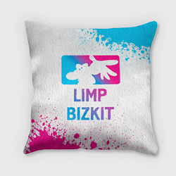 Подушка квадратная Limp Bizkit Neon Gradient