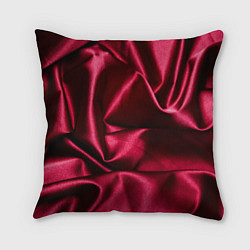 Подушка квадратная Шелк Бордо, цвет: 3D-принт
