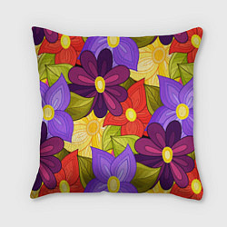 Подушка квадратная MULTICOLORED PANSIES