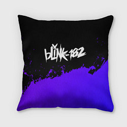 Подушка квадратная Blink 182 Purple Grunge