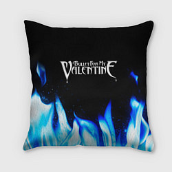 Подушка квадратная Bullet For My Valentine Blue Fire