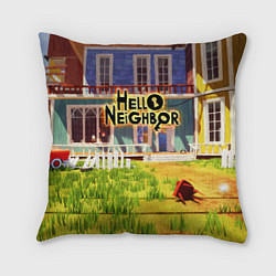 Подушка квадратная Hello Neighbor: Дом