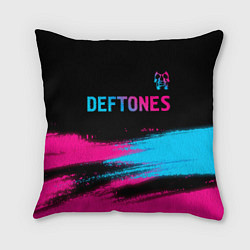 Подушка квадратная Deftones Neon Gradient